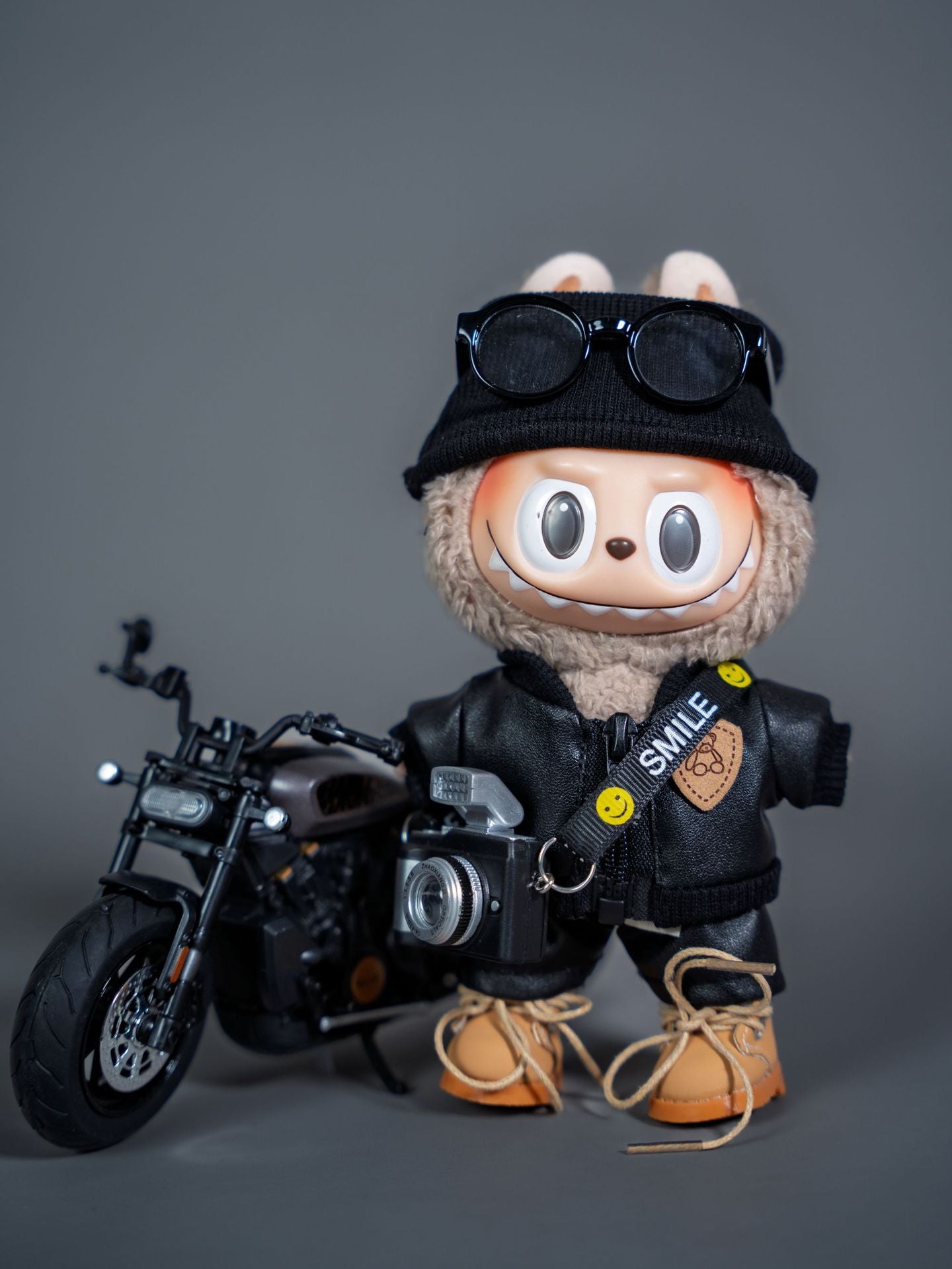 Labubu Outfit - Motorcycle Suit