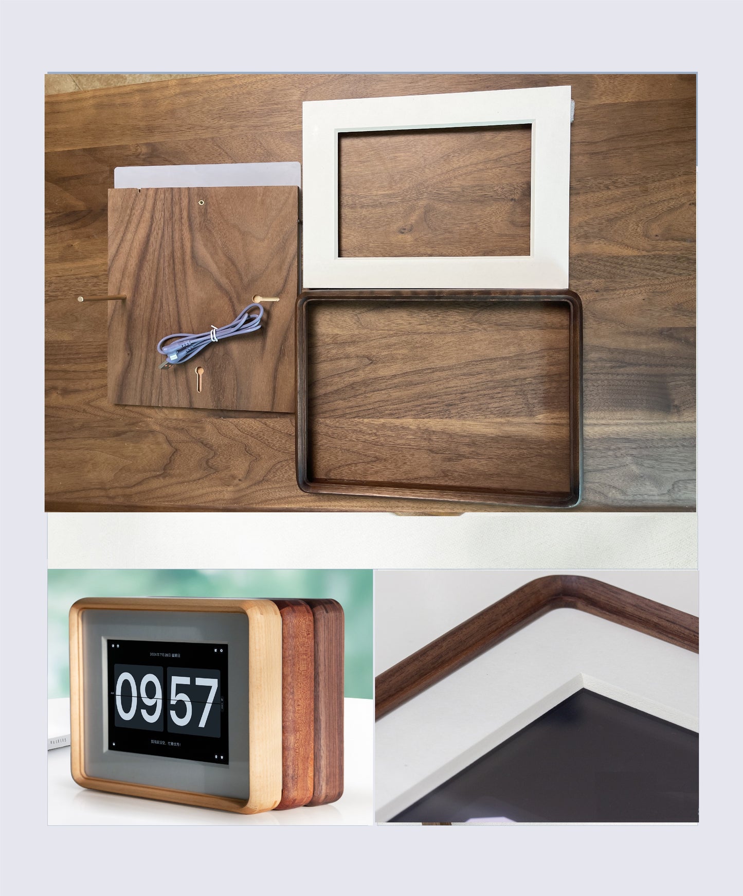 Solid Wood Frame for iPad